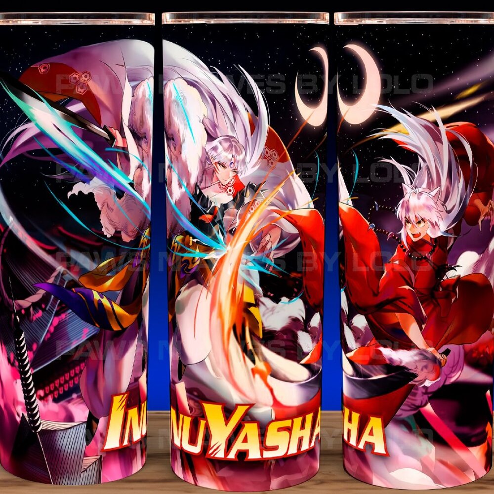 Inuyasha  vs Sesshomaru  Battle Anime Manga Cup Mug Tumbler 20oz